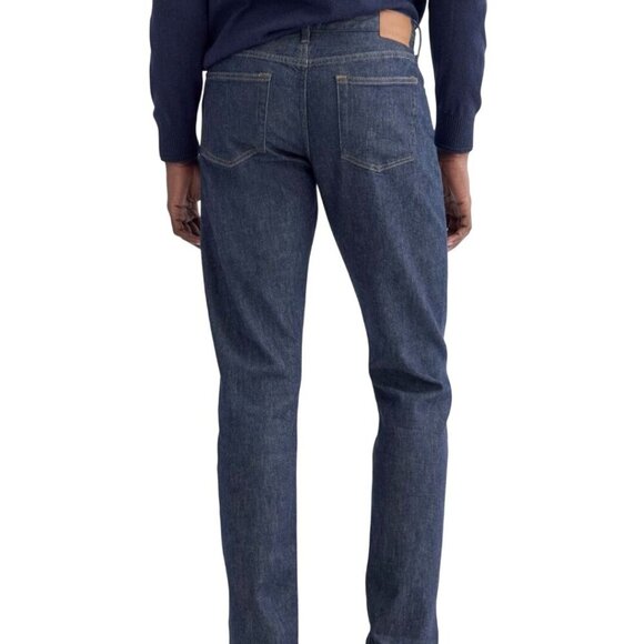 Everlane The Athletic Fit Selvedge Denim Jeans Indigo Rinse 5 Pocket Size 35x32 - Picture 6 of 10